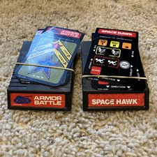 Intellivision Mattel Video Game Cartridge Overlay Games Space Hawk Armor Battle