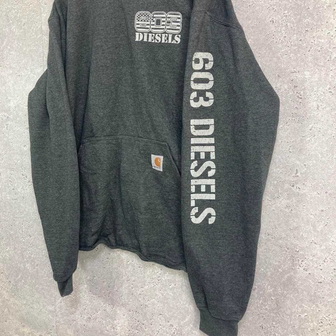 Carhartt Corporate Logo Print 603 Diesel Sweatshirt Parka Old Clothes M thumbnail 9