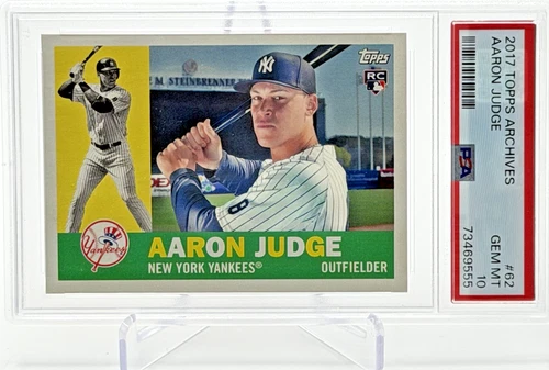 2017 Topps Archives Aaron Judge RC #62 PSA 10 Gem Mint New York Yankees Rookie
