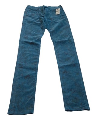 Mavi Jeans Serena 27x33 Low Rise Super Skinny Women s Blue Flower Print