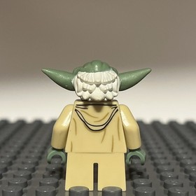 Lego Yoda Minifigure Star Wars Clone 75002 white hair back print sw0446 - 1Z