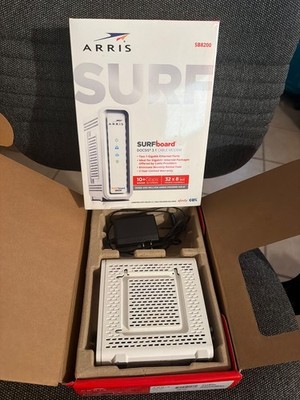 ARRIS SURFboard SB8200 DOCSIS 3.1 10 Gbps Cable Modem Dual Gigabit Ethernet Port