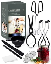 Canning Supplies Set of 8 – Canning Kit for Beginners – Complete Home Canners...