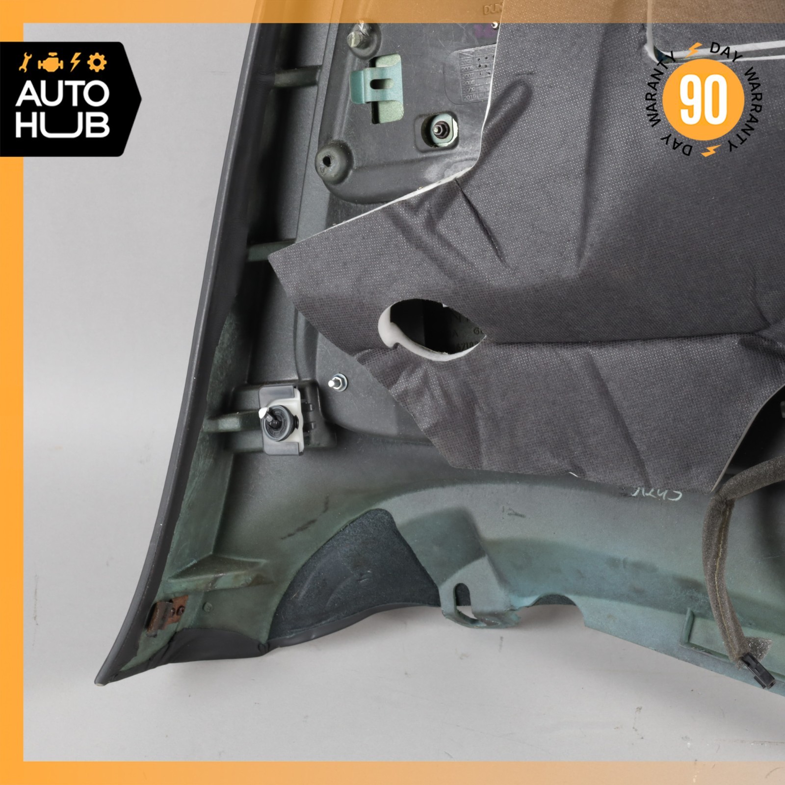 03-10 Bentley Continental GT Rear Left Driver Side Interior Door Panel Black OEM