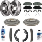 5-Lug Front & Rear Brake Pads Rotors for 2012 2013 2014 2015 Honda Civic