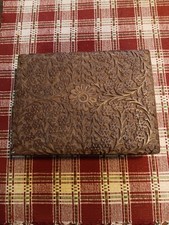 vintage hand carved wood trinket box