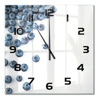 Design-Wanduhr Mit FließEnden Zeigern Blaubeeren Schwarze Zeiger 60X60 Cm