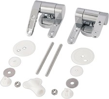 Soft-Close Toilet Seat Hinges Replacement - Easy Install, Sleek Design