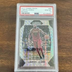 2017-18 Panini Prizm Mosaic LeBron James #80 PSA 10 Cavaliers Basketball Card
