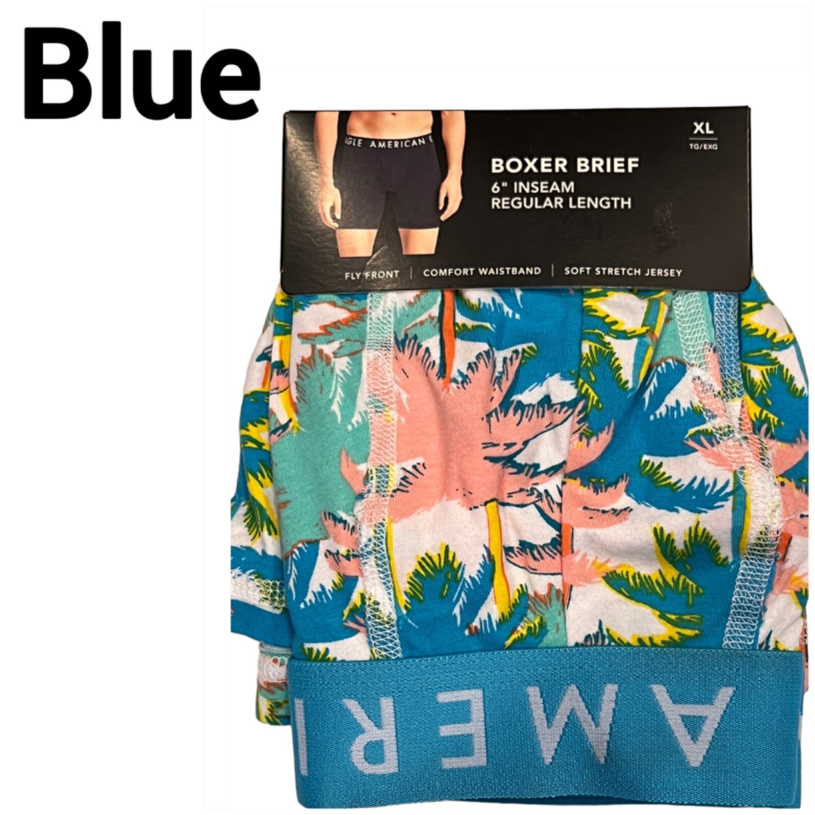 NWT AMERICAN EAGLE Men's Boxer Brief Underwear 6" Inseam Sz XSSMLXL