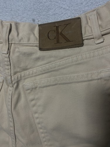 VTG 90s CALVIN KLEIN JEANS Shorts DenimnMom USA Cotton Sz 10 OVERDYE/STONEWASH - Picture 11 of 23