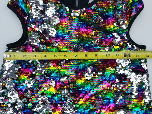 Girls Size 9 New Fancy Lined Sequine Dress Multicolor NWOT - Picture 6 of 12
