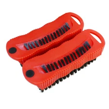 2 PC Double Sided Fingernail Brushes for Scrubbing Cleaning with Magnet