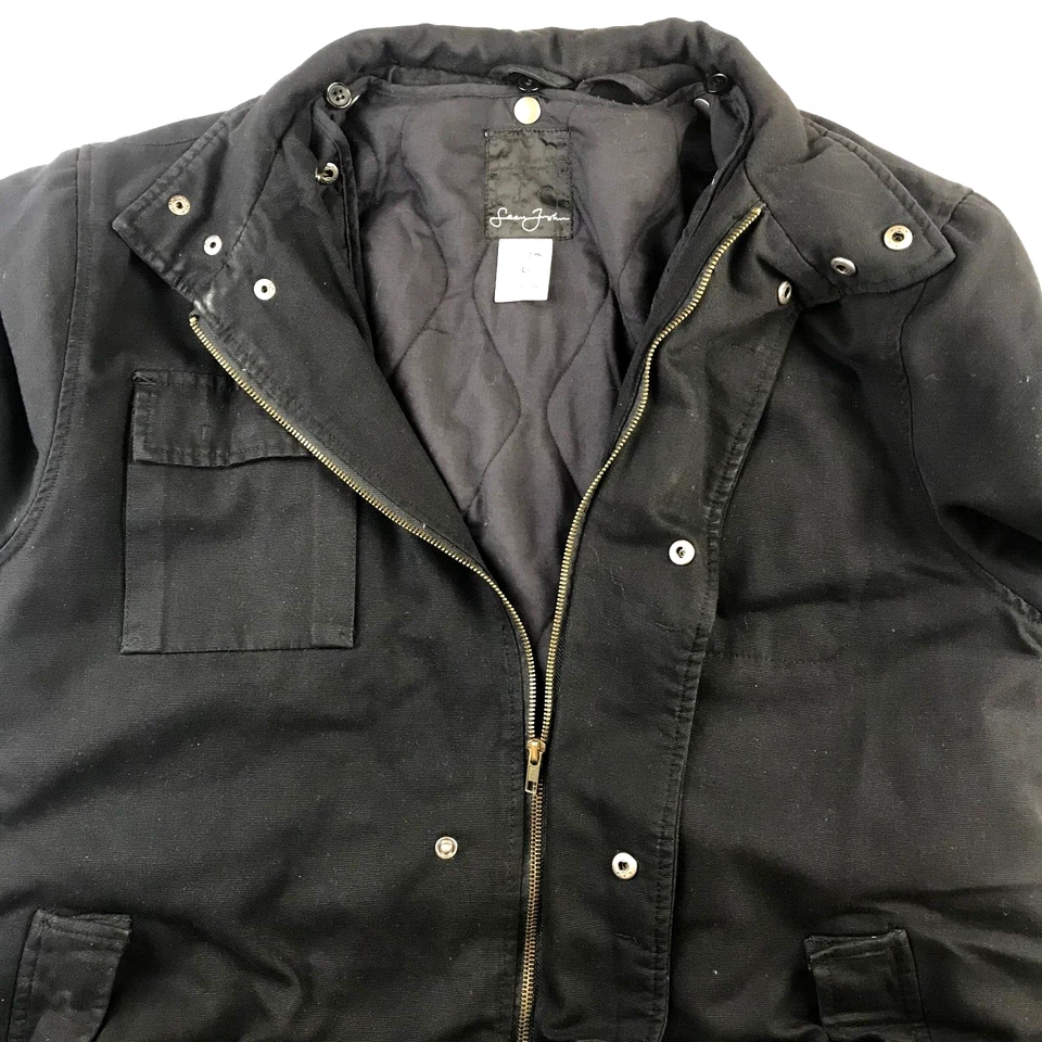 Vintage Black Sean John 90s Coat Jacket Size Large - Image 3 of 4