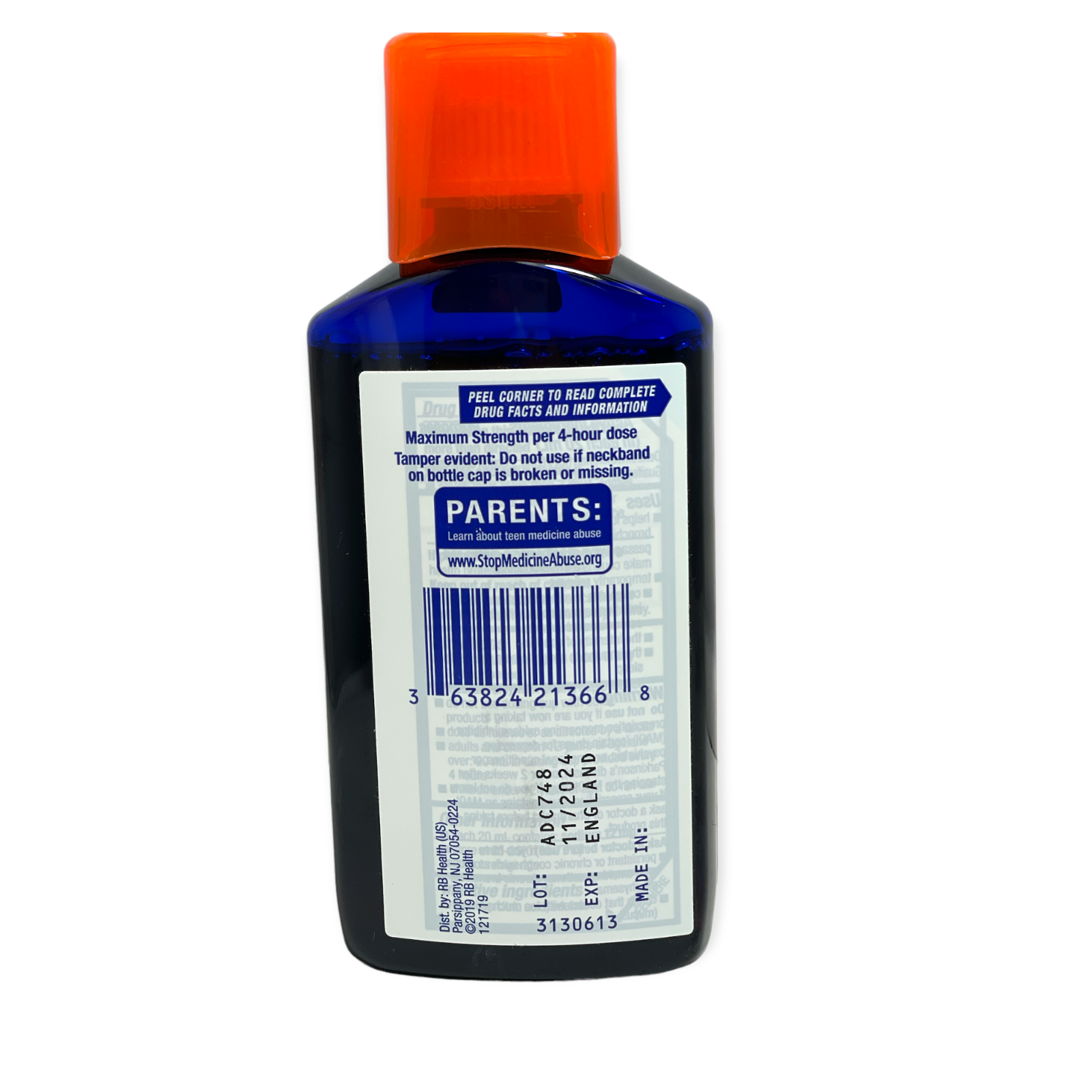 Buy Delsym Cough Plus Chest Congestion DM Relief Cherry Taste Liquid