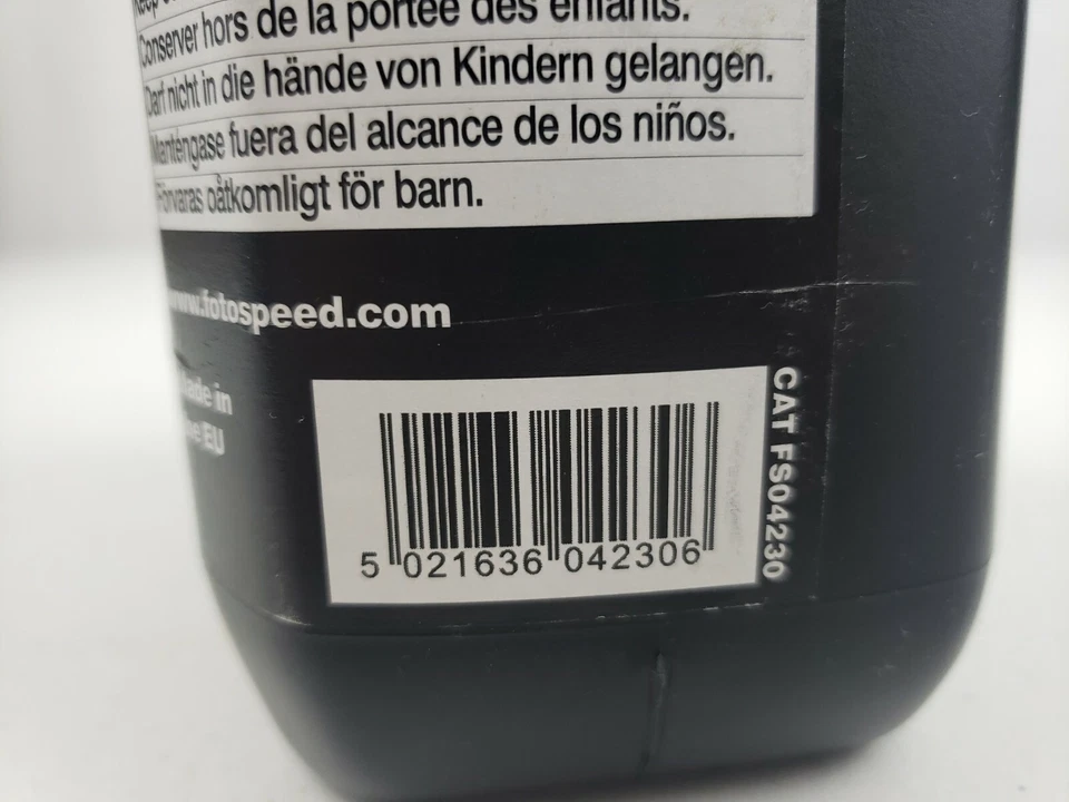 NOS VTG FOTOSPEED SB50 Odourless Stop Bath W/ Indicator 1Ltr Conc Makes 20 Ltrs - Image 4 of 4
