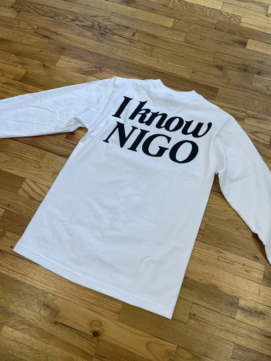 I Know Nigo Tee Shirt LS Large VIP Exclusive Victor Victor Human Made Rap  Life