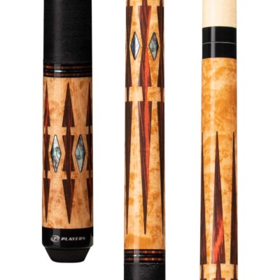 PLAYERS EXOTIC WOOD POOL CUE MODEL E2330 BRAND NEW FREE SHIPPING FREE HARD CASE 