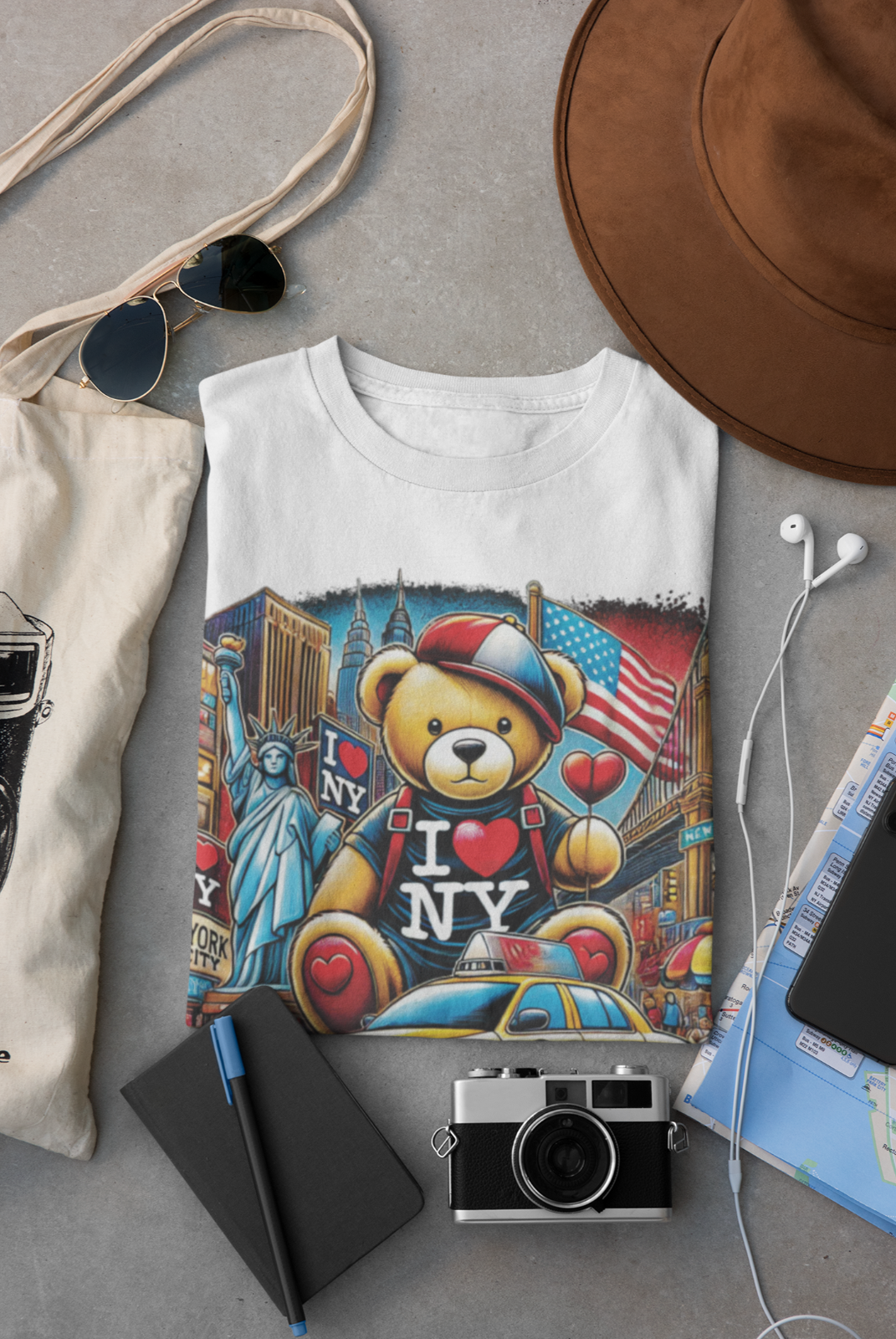 Tshirt, black, white, color, NY, NJ, New York, Souvenier, Gift. Special Occosion-image