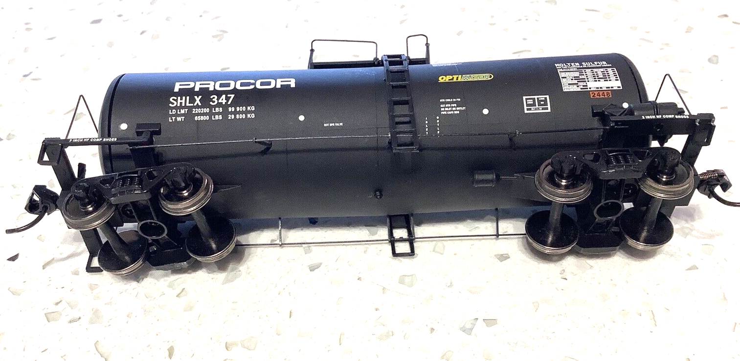 HO Scale Procor Tank Car "Molten Sulfur" SHLX 346 eBay