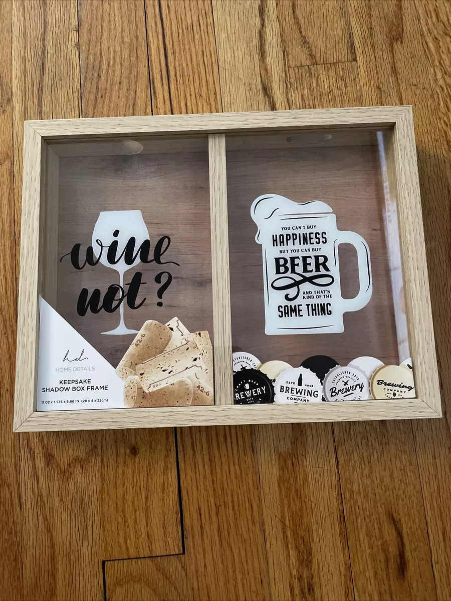 Keepsake Shadow Box Frame For Wine Corks And Beer Bottle Caps eBay