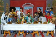 Rappers Art Last Supper Snoop Dogg Drake Nipsey Art Wall - POSTER 20x30