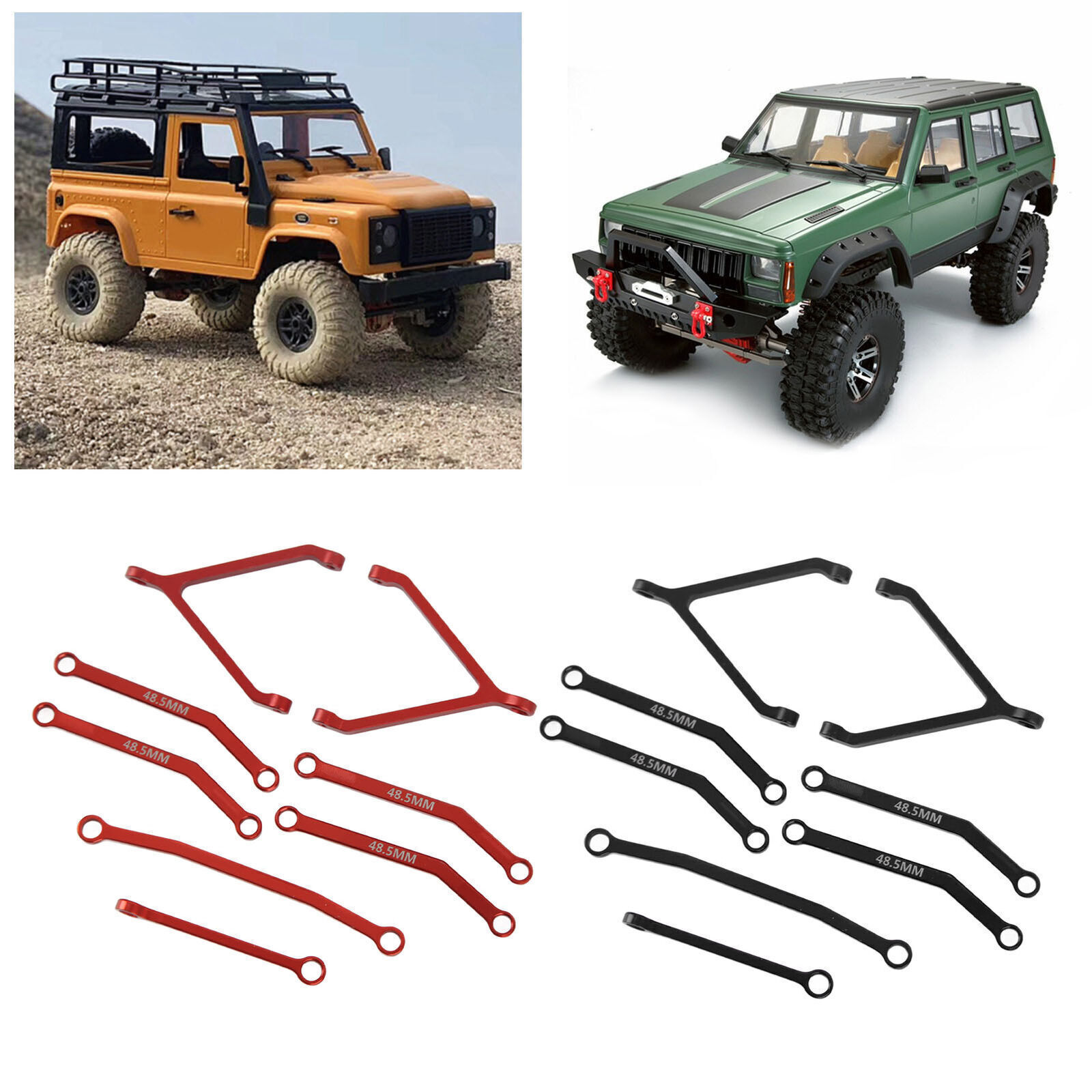 RC Metal Chassis Pull Rod Steering Rods Suspension Links RC Upgrades Parts