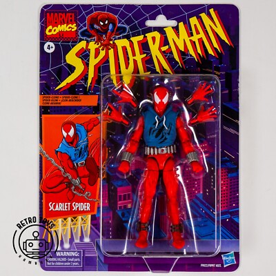 SCARLET SPIDER Marvel Legends Retro Collection Spider-Man Action Figur Toybiz