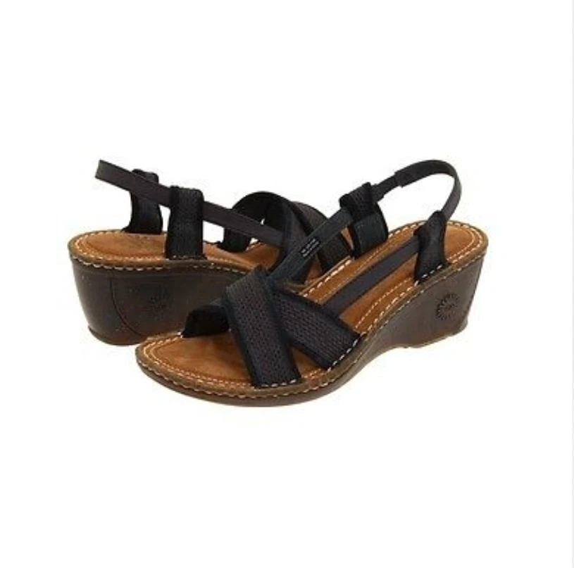 Scarpa sandalo donna Ugg Australia taglia 9 blu con zeppa