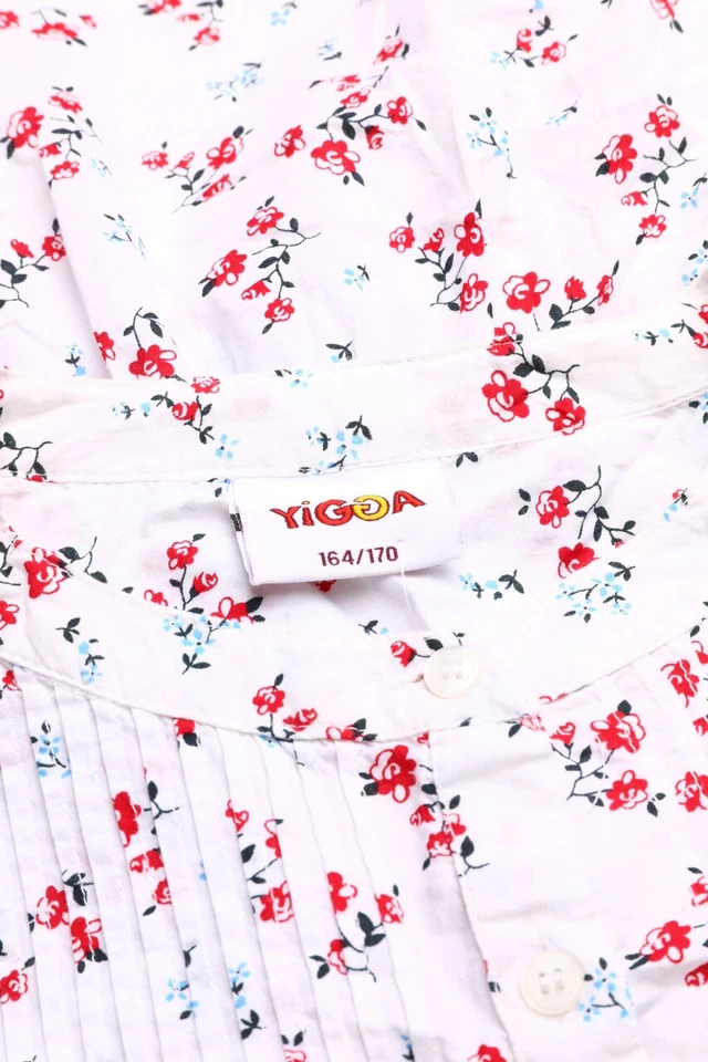 YIGGA Bluse Blumen Print 164 rot Blau-Töne - Bild 4 von 4