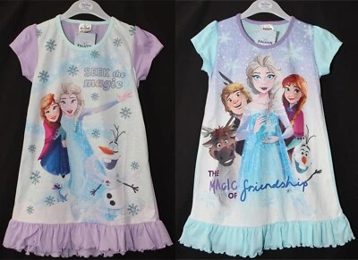 Disney Frozen Mädchen Nachthemd/Flieder/Blau Nachthemd/Nachthemd Größen 2-10 Jahre