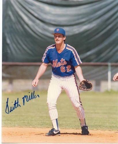 Keith Miller Autographed 8x10 - Mets #62