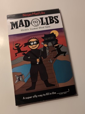 Ninjas Mad Libs NEW Stocking Stuffer Word Game