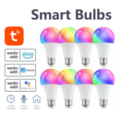 Tuya Smart Glühbirne E27 A70 LED RGB WiFi CCT Lampe dimmbar 15W Alexa Google DHL