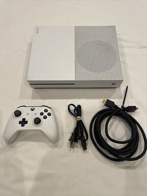 Xbox One S 500GB Console Bundle White HDMI OEM Controller Works Great! HDMI!