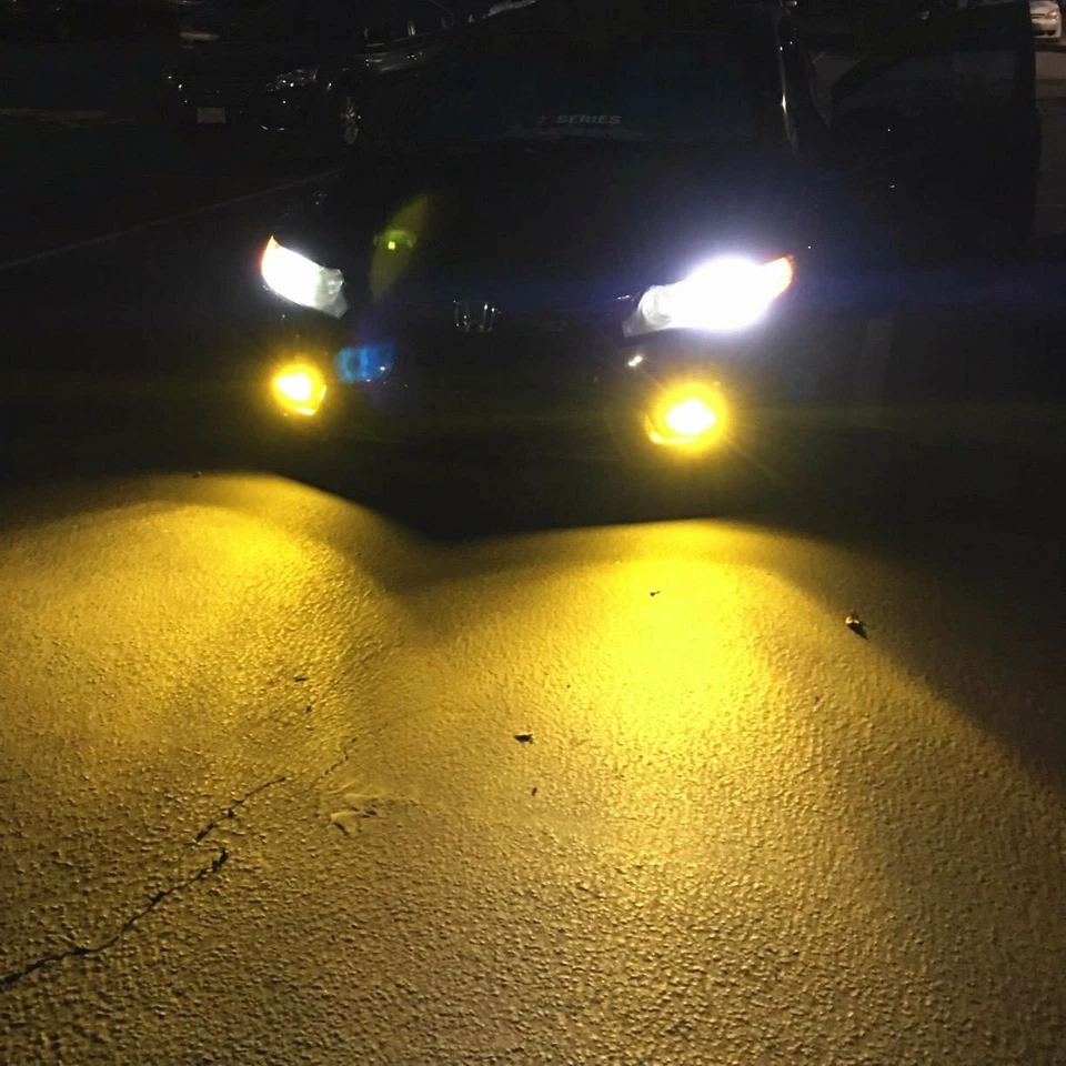 Lâmpada de neblina ALLA LIGHTING LED H11 para Toyota Honda, brilhante 3000K amarelo dourado - Imagem 2 de 4