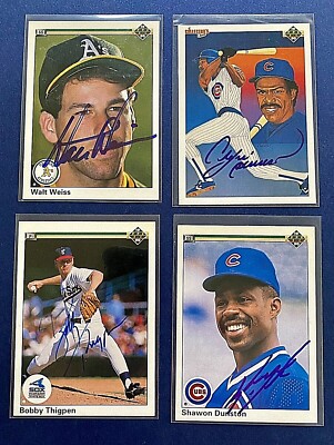 1990 Upper Deck Baseball Authentic Signed from Spring Training- Pick Your Player