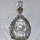Vintage Crystal Glass Decanter Stopper 10.5",  Cork , Federal Law Forbids READ