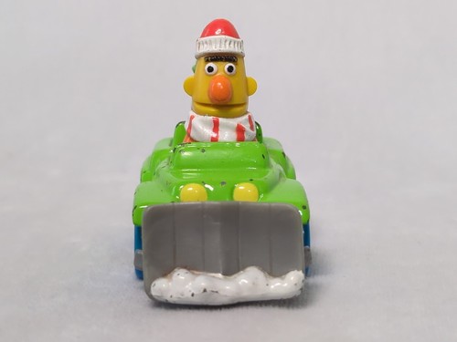 ORIGINALE Vintage 1987 Playskool Sesame Street Bert Camion aratro neve - Foto 2 di 6
