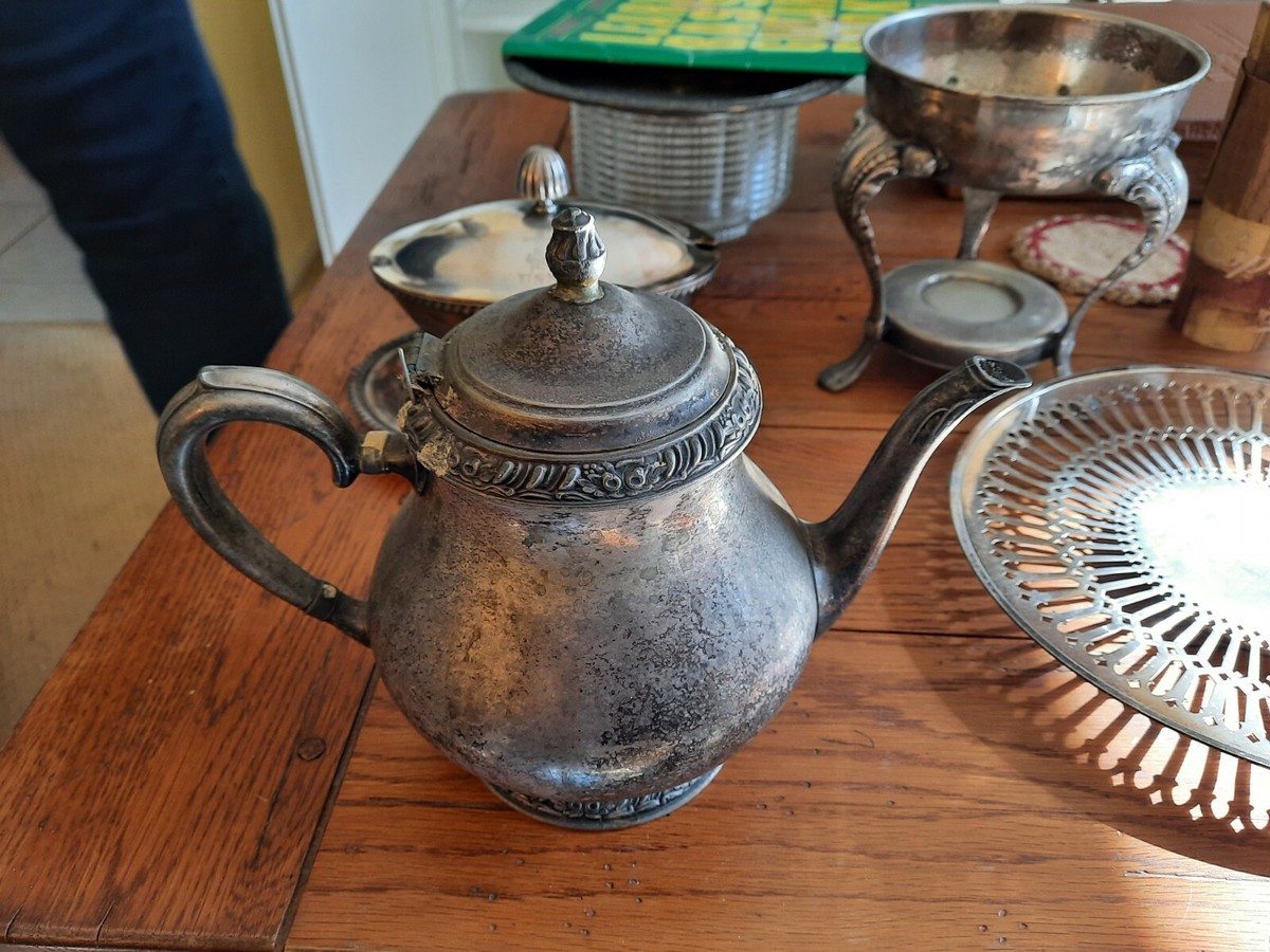 5 Vintage Silver Plated Serving Items | eBay
