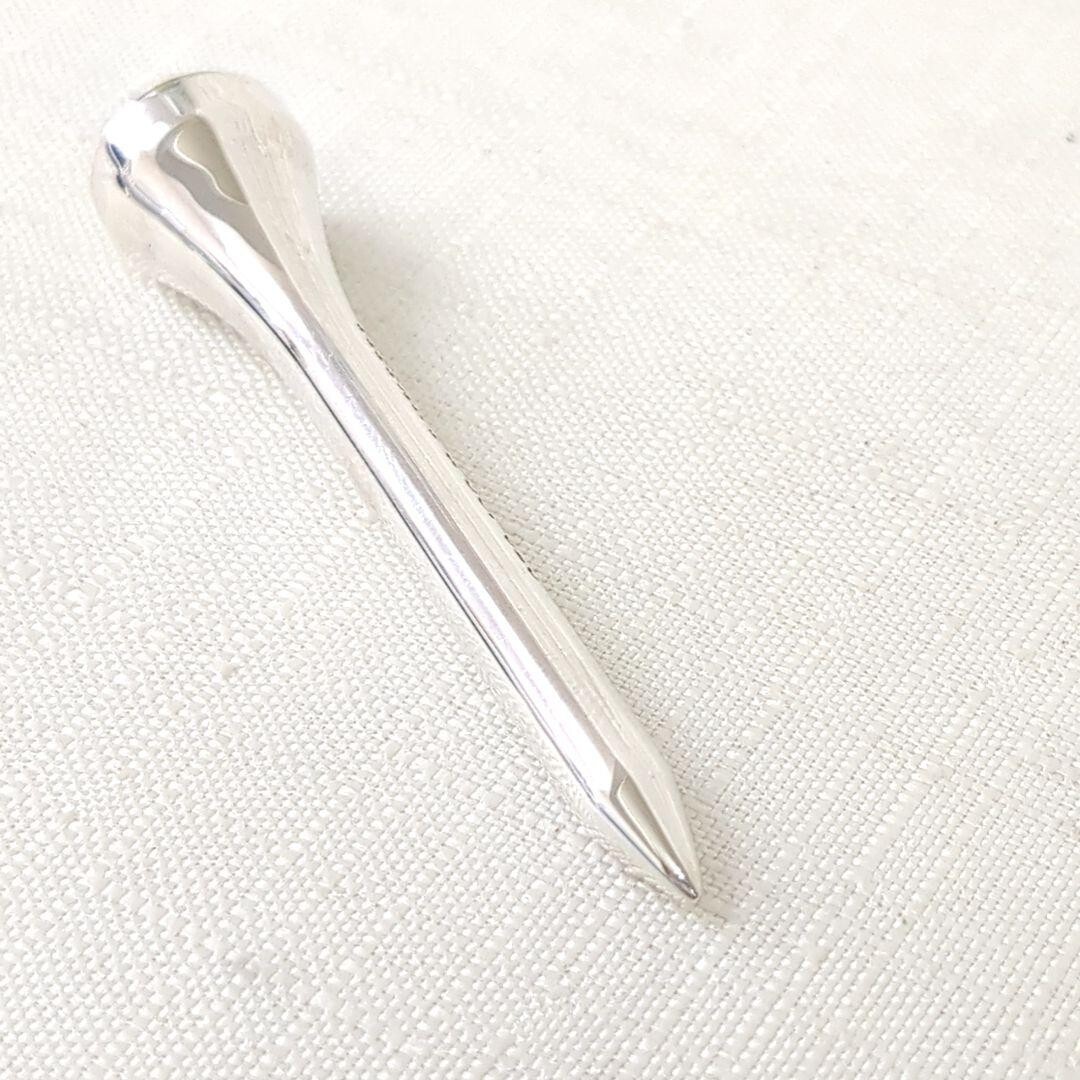 Tiffany & Co . 925 Sterling Silver Golf Marker Tee Set Leather