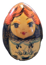 Matryoshka Egg Doll - handpainted wood Russia Russian - Russia