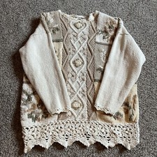 Tiara International Chunky Knit Sweater Sz Mediun Vintage