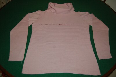 Marilù P, Damen Pullover Schalkragen, rosa, Merinowolle, siehe Maße, gebraucht