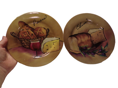 Pacific Island Creations Appetizer Plates 8'' Panera and Olivas Decor - Set of 2