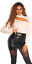 thumbnail 30  - Damen Pullover langarm Strickpullover mit Cut out 