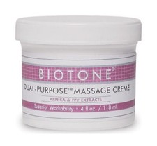 Biotone Dual Purpose Massage Creme, 4 Ounce