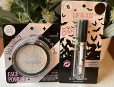 Beauty Intuition Duochrome Highlighter Face Powder & Lip Gloss Set BN +🎁🕷️