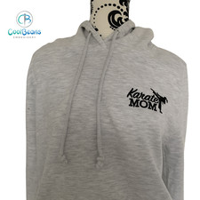 Karate Mom Embroidered Personalised Hoodie