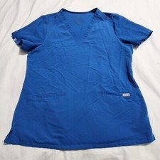 FIGS Women's Casma Three Pocket Medical Scrubs Top Medium Blue FW1100 PO : 1805